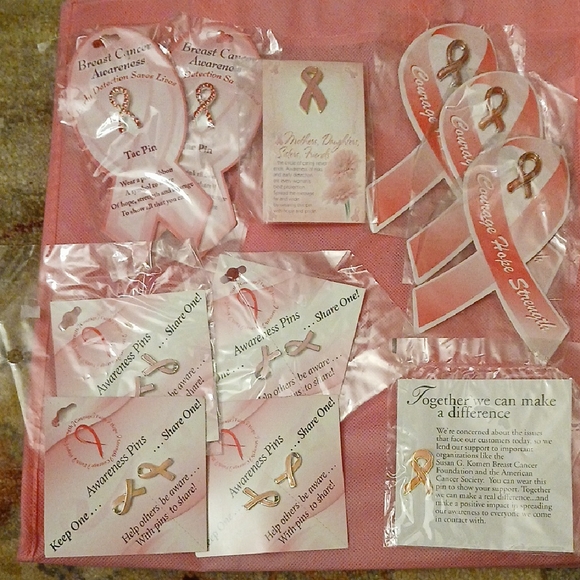 Pink Ribbon Awareness Party Favor Set - Picture 1 of 6